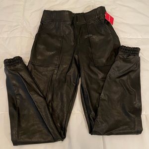 NWT Spanx Leather-Like Jogger